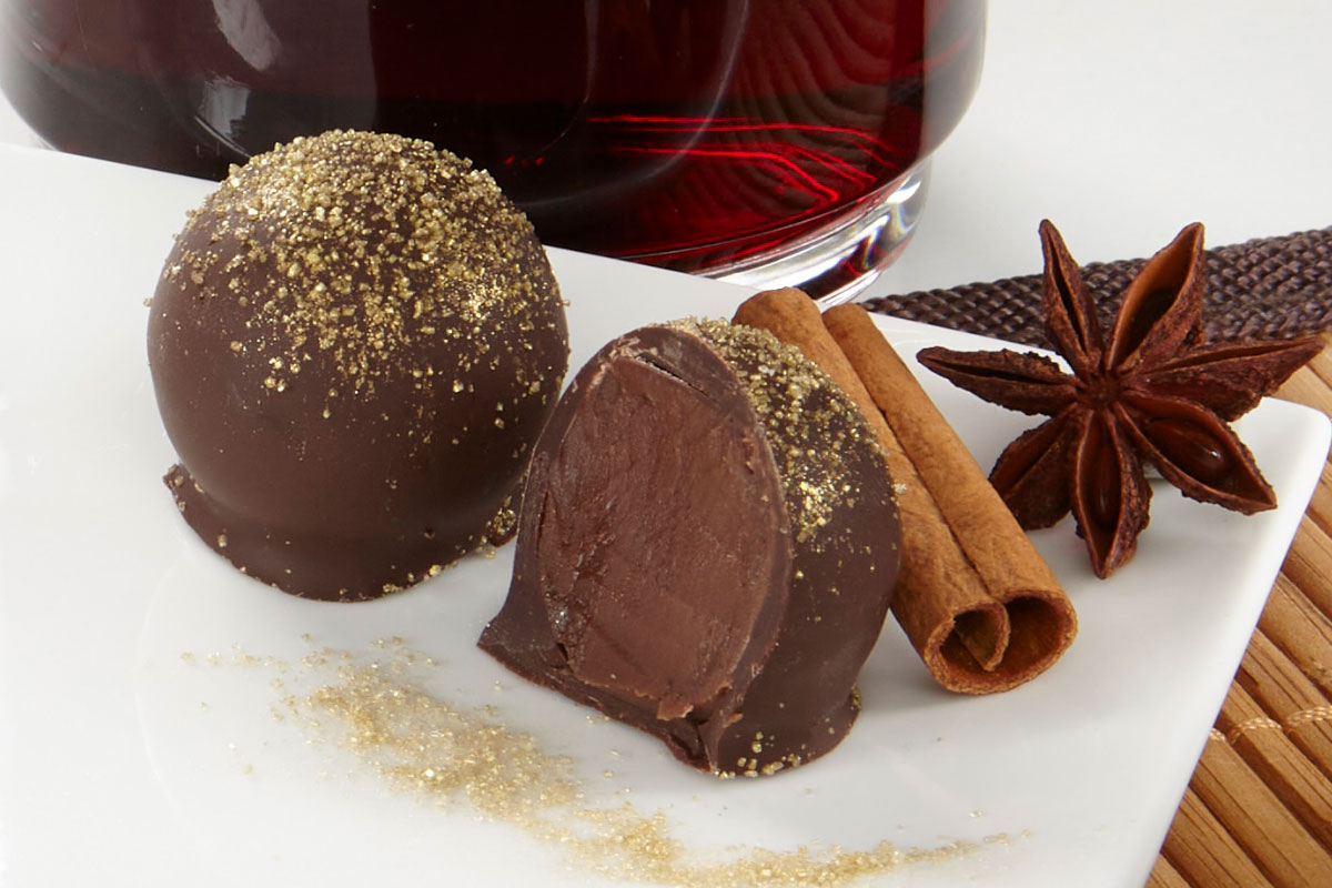 Glühwein-Trüffel Praline
