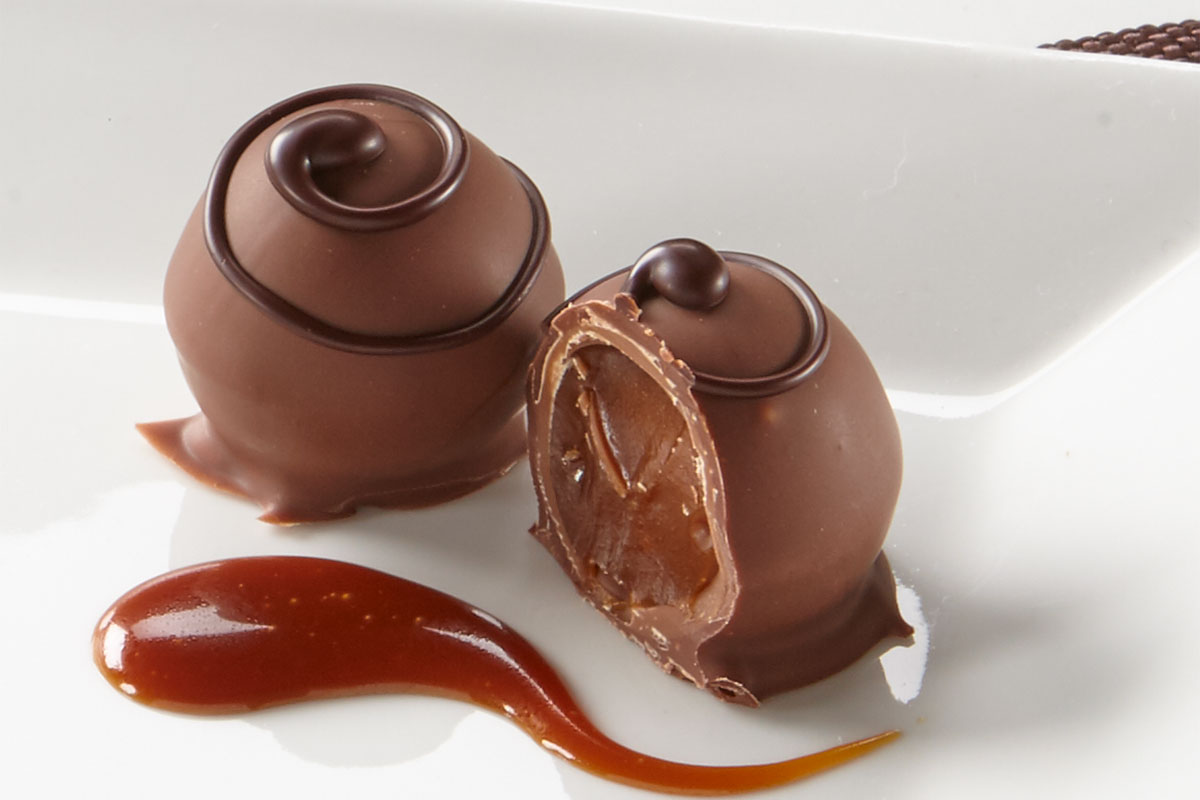 Karamelltrüffel Praline