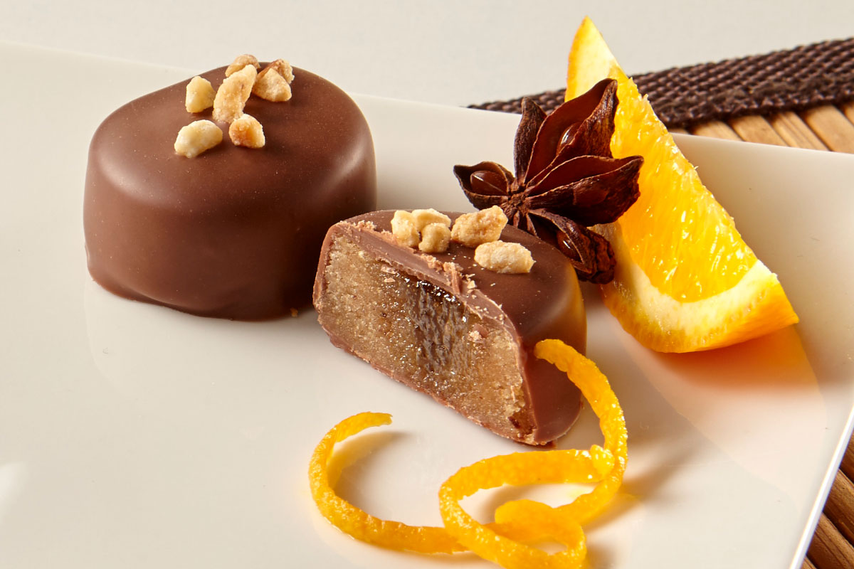 Orange-Marzipan Praline